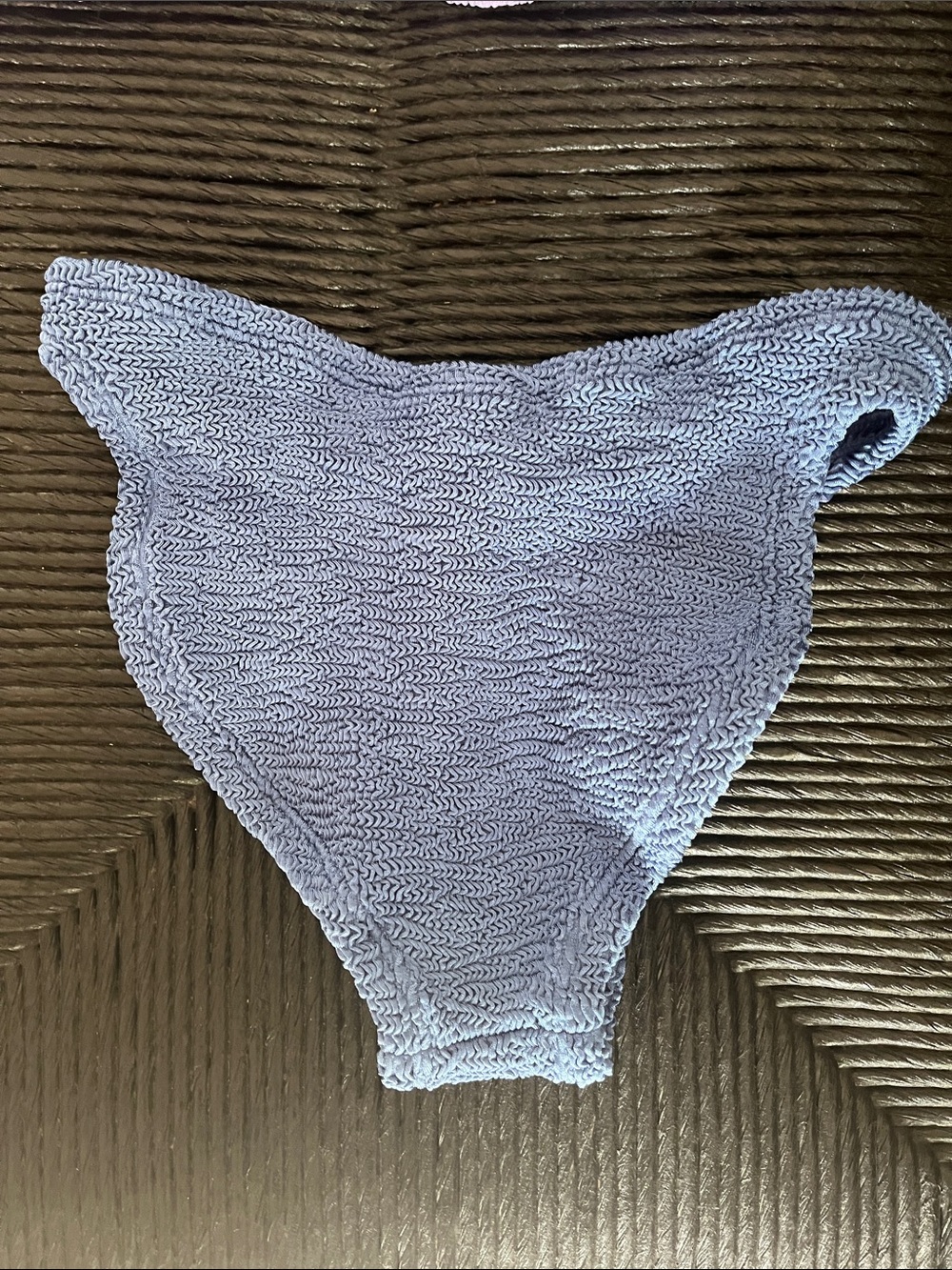 Hunza G Lilac Top with Periwinkle Blue Bottom OS Swim Set - Pristine - Picture 4 of 6